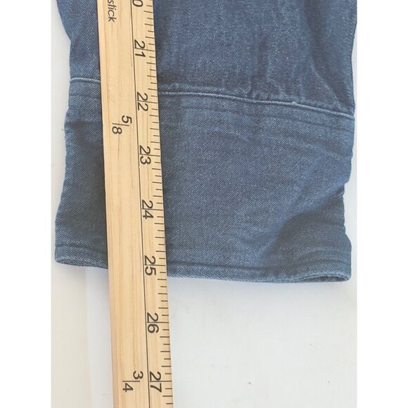 Carhartt Button Down Denim Pearl Snap Shirt Mens 4XL Blue Relaxed Fit Heavy - Picture 9 of 11